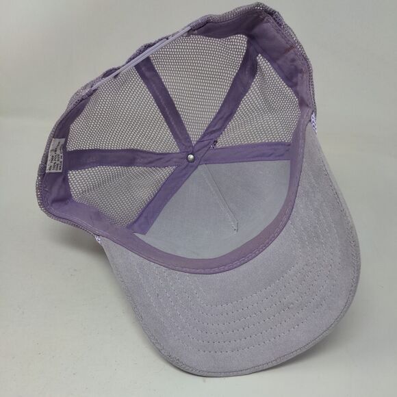 Unbranded Snapback Mesh Back Rope Trucker Hat Purple One Size Blank - Picture 6 of 7